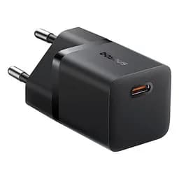 Мережевий зарядний пристрій Baseus GaN5 Fast Charger (mini) 1C 25W EU чорний P10110909113-00 - мініатюра 4