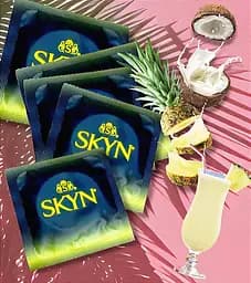 Ароматные безлатексные презервативы SKYN Pina Colada для ярких ощущений, 1 шт SKYN SKYN Pina Colada 101906