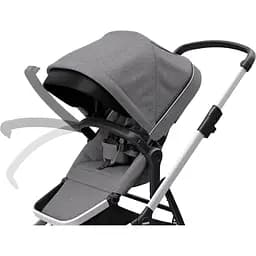 Дитяча коляска Thule Sleek Grey Melange з люлькою (TH 11000006) - мініатюра 7