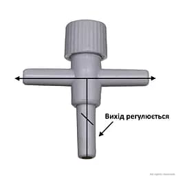 Кран трійник для шланга 4/6 мм Aqua Nova (NV-2) - мініатюра 3