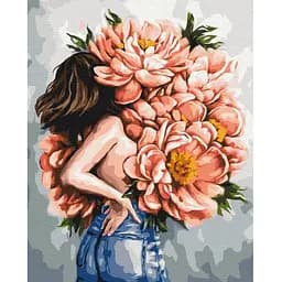 Картина по номерам Brushme Пионы женственности @Дарья Михайлышина BS53301 40х50 см