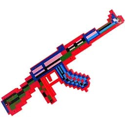 Дитяча іграшка Автомат музичний Bambi з лазером Червоний MW2229