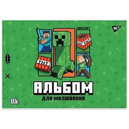 Альбом для малювання Yes Minecraft 130593 12 аркушів Зелений
