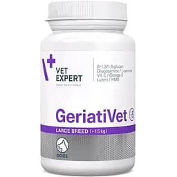 Vet Expert GeriatiVet Dog Large Breed Комплекс вітамінів та мінералів для собак великих порід від 15 кг зрілого віку, 45 таб.