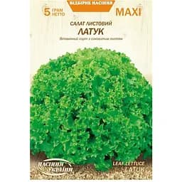 Салат Листовый Латук Насіння України Maxi 5 г