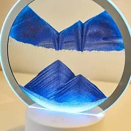 Настільна LED-лампа нічник RGB Пісочний годинник 3D Sandscape. Картина Рухомий пісок - мініатюра 5