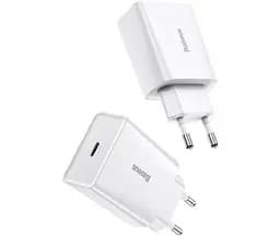 Мережевий зарядний пристрій Baseus Speed Mini PD Charger 20W (CCFS-SN02) White [67420] - мініатюра 4