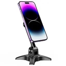 Магнітний тримач для телефону Hoco HD2 Joy ring Black - мініатюра 6