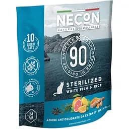 Сухий корм для стерилізованих котів Necon Natural Wellness Steril біла риба та рис 400 г