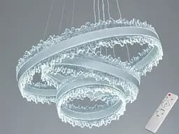 Люстра LED подвесная черная 140Вт пульт до 25м²