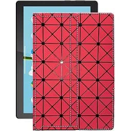 Чехол StatusCASE из экокожи для планшета Lenovo Tab M10 GHD X605FC Красный ромб