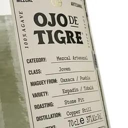 Мескаль Ojo de Tigre Artesanal Espadin Tobala 37% 1.4 л (2 шт. х 0.7 л) - мініатюра 4