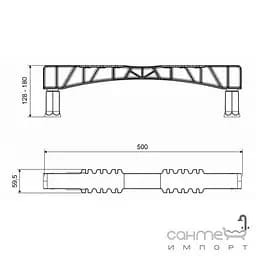 Ніжки для ванни Radaway Carolina 50х5,9 (NWT-50) - мініатюра 7