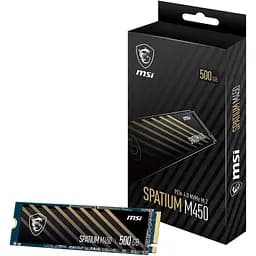 Накопичувач SSD MSI m.2 NVMe 500GB Spatium M450 V1 M.2 2280 PCIe 4.0 x4 NVMe 3D NAND TLC 512 480 (S78-440K380-P83) - мініатюра 4