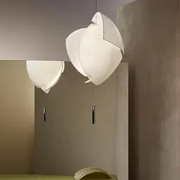 Люстра с 4-мя белыми фигурными пластинами | Ст. PL 051-500*650-4 Line F