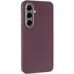 TPU чехол Bonbon Metal Style для Samsung Galaxy S23+ Бордовый / Plum