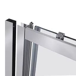 Душові двері в нішу Qtap Taurus CRM201-11.C6 110-120x185 см, скло Clear 6 мм, покриття CalcLess, універсальні, прозорий - мініатюра 3