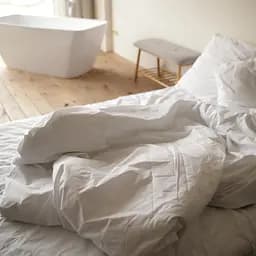 Комплект постельного белья сатин 100% хлопок белый White - двухспальный