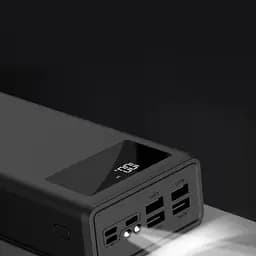 Зовнішній акумулятор (Power Bank) XO PR123 30000 mAh Black - мініатюра 3