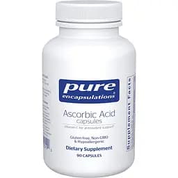 Аскорбінова кислота в капсулах Pure Encapsulations Ascorbic Acid 90 капсул