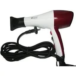 Фен для волос Salon Professional 8345 2300 Вт с ионизацией Белый/Бордовый