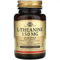 Теанін Solgar вільна форма 150 мг 60 вегетаріанських капсул