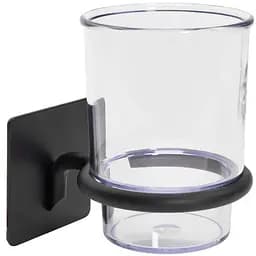 Склянка для зубних щіток Rea 322189A black REA-77070 чорний матовий