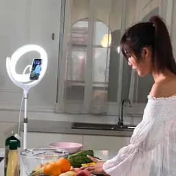 Тримач із кільцевим освітленням Remax LIFE Desktop Selfie Spot Light RL-LT13 360 градусів 50-80cm - мініатюра 5