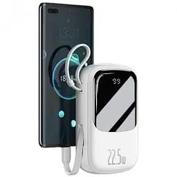 Зовнішній акб Baseus Qpow Digital Display (With Type-C Cable) 20000mAh PPQD-I02 білий - мініатюра 3