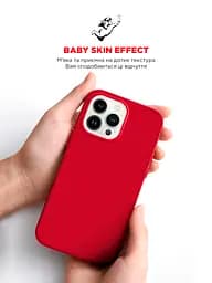 Силиконовый чехол для Apple iPhone 14 Pro Max, ICON2 Case, красный, противоударный, панель, защита всего корпуса, матовая поверхность Soft Touch, выступает над дисплеем, совместим с защитными стеклами и пленками, с микрофиброй, ArmorStandart (ARM63618) - мініатюра 8