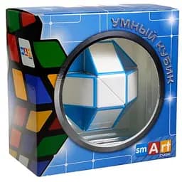 Змійка Рубіка біло-блакитна в коробці (Smart Cube Snake Blue) (SCT401)