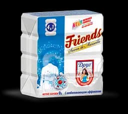 Мило господарське Friends З відбілюючим ефектом, 500 г (4 шт. по 125 г)