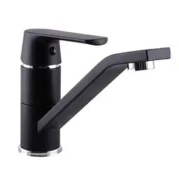 Змішувач для умивальника Globus Lux Laguna GLA-0203MQ-10-BB Чорний матовий