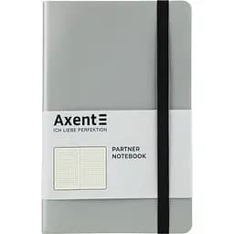 Книга записна Axent Partner Soft A5- у крапку 96 аркушів срібляста (8312-34-A)