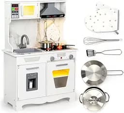 Дерев'яна дитяча кухня EcoToys зі світлом і звуком