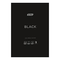 Папір кольоровий ZiBi Kids Line Black А4 двусторонній 14 аркушів 7 кольорів (ZB.1909-01)