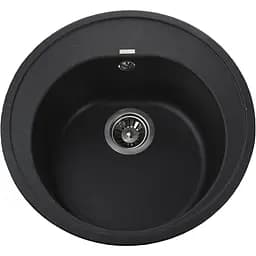 Гранітна мийка Globus Lux Martin чорний металік 510мм-А0001