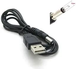 Кабель PowerPlant USB 2.0 AM - DC 5.5x2.1, 1 м, чорний (CA911356)