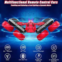 Машинка для трюків на радіокеруванні Glyntora Red 2.4 ГГц - мініатюра 6