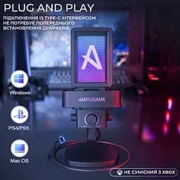 Мікрофон конденсаторний Fifine Ampligame USB Black (Q8PRO) - мініатюра 13