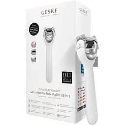 Електронний ролик для обличчя з мікроголками GESKE MicroNeedle Face Roller 9 в 1 білий