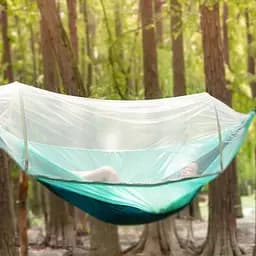 Гамак із антимоскідною сіткою Xiaomi ZaoFeng HW070202 (270 x140 cm) Бірюзовий - мініатюра 5