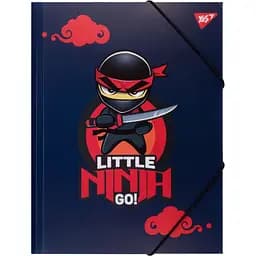 Папка Yes Ninja A4 на резинке синяя (492218)