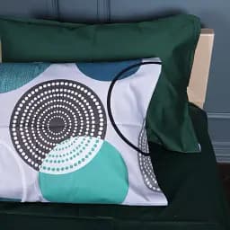 Наволочка MirSon Сатин 22-1405 Geometry Bliss 60х60 см смарагдова (2200010593914)