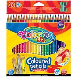 Карандаши цветные Colorino, с точилкой 24 шт. (57462PTR)