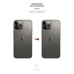 Плівка захисна Armorstandart back side Apple iPhone 13 Pro Carbone Silver (ARM61063) - мініатюра 3