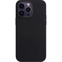 Чохол Leather Case with MagSafe для Apple iPhone 15 Pro Midnight AAA [136341] - мініатюра 2