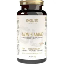 Екстракт гриба левова грива Evolite Nutrition Lion's Mane, 60 вегакапсул для підтримки мозку