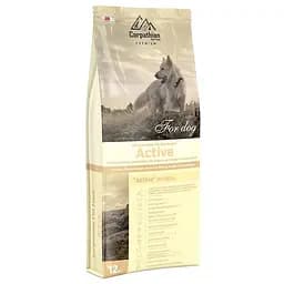 Сухой корм для собак Carpathian Pet Food Active с курицей и лососем, 12 кг