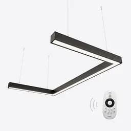 Управляемый светодиодный светильник X-LED 60ВТ U-образный черный LSNU-60db